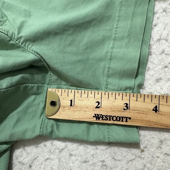 Old Navy Women's 0 Flat Front 3" Inseam Chino Shorts Green Low Rise - Picture 11 of 11